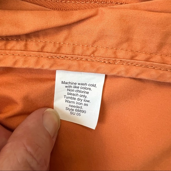 J.Crew factory men’s orange flat front shorts 9” inseam Sz 36 - Picture 8 of 9